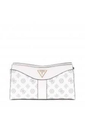 کیف دوشی سفید زنانه پلی اورتان Guess - کد 897674518