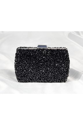 کیف مجلسی مشکی زنانه فلزی Store - کد 897687027