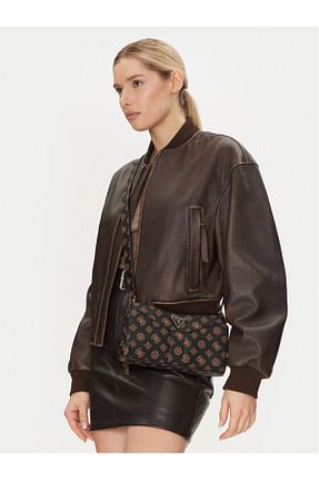 کیف دوشی بژ زنانه چرم مصنوعی Guess - کد 897674828