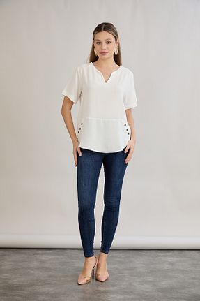 بلوز نباتی زنانه ساده HOFY - کد 897881630