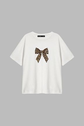 تیشرت سفید زنانه Relaxed Bak Moda - کد 897697601