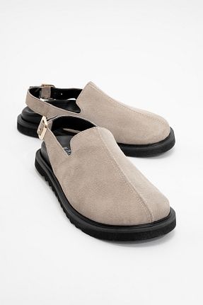صندل بژ زنانه پاشنه تخت luvishoes - کد 897679360