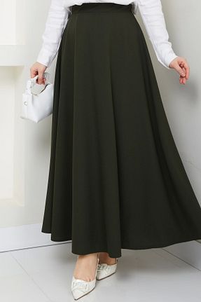 دامن خاکی زنانه بافتنی SERRA MODA - کد 897759521