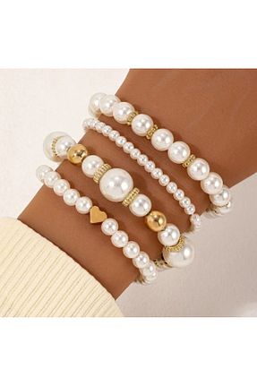 دستبند جواهر سفید زنانه مروارید MODAMAYS - کد 897723641