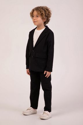 کت و شلوار مشکی بچه گانه یقه کتی DMB BOYS & GIRLS - کد 898356072