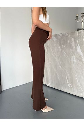 شلوار قهوه ای زنانه پنبه ای MAXIMILLIAN - کد 897745538