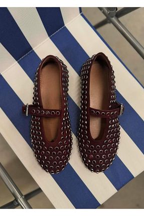 بابت زرشکی زنانه جیر Eataly Shoes - کد 897787786