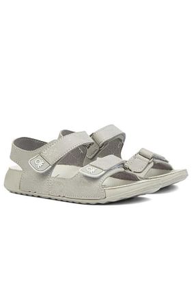 صندل طوسی زنانه پاشنه تخت Benetton - کد 776592115