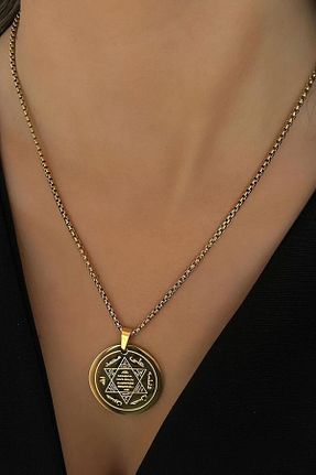 گردنبند استیل ( فولاد ) طلائی زنانه استیل (فولاد) Sose Moda - کد 796485995