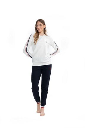 ست لباس راحتی نباتی زنانه ساده U.S. Polo Assn. - کد 853963707
