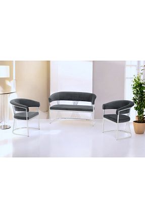 ست مبلمان چای خوری طوسی Rozexi - کد 877511686