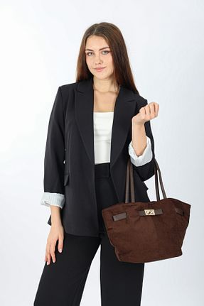 کیف دوشی قهوه ای زنانه جیر torime - کد 878551907
