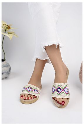 دمپائی بژ زنانه پارچه ای Modafırsat - کد 897747320