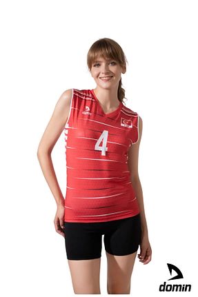 لباس فرم ورزشی قرمز زنانه Basketbol DOMİN SPOR - کد 850671386