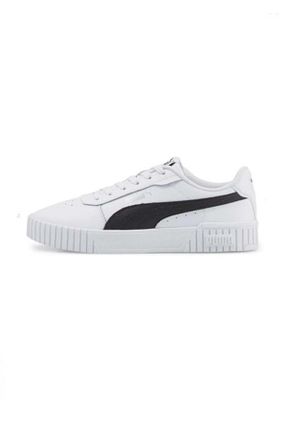 کفش اسنیکر سفید زنانه چرم اصل Puma - کد 871099804