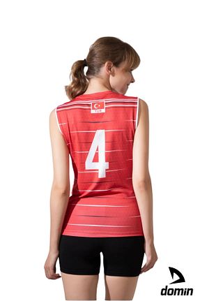 لباس فرم ورزشی قرمز زنانه Basketbol DOMİN SPOR - کد 850671386