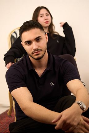 پولوشرت سرمه ای زنانه پنبه ای Evalin-go Sling Babyroom - کد 896834258