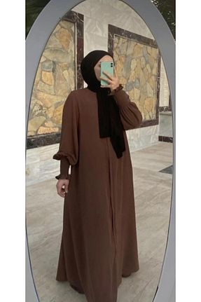 کلاه و ابایا قهوه ای زنانه پلی استر ME & HA GİYİM - کد 897750575