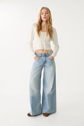 رویه نباتی زنانه پنبه ای Stradivarius - کد 897750550