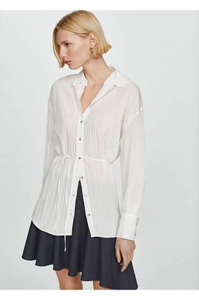 پیراهن سفید زنانه رگولار MANGO - کد 822182054