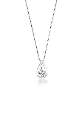 گردنبند استیل ( فولاد ) زنانه نقره Swarovski - کد 897764092