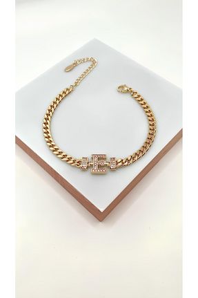 دستبند استیل (فولاد) طلائی زنانه استیل ضد زنگ Belle - کد 861133700