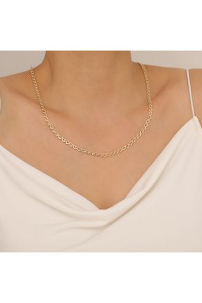 گردنبند طلا زرد زنانه 14 عیار Hasalp Kuyumculuk - کد 898373252