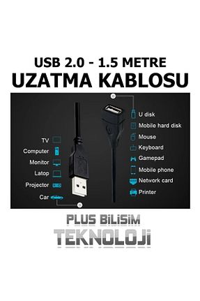 کابل و آداپتور مشکی Plus Bilişim - کد 897775897