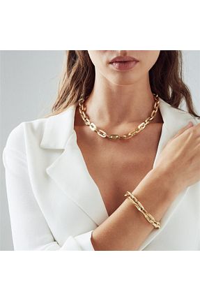 گردنبند طلا طلائی زنانه 14 عیار Dores Gold - کد 898806365