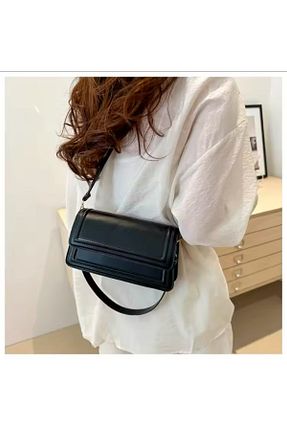 کیف دوشی مشکی زنانه چرم مصنوعی vagues - کد 892468313