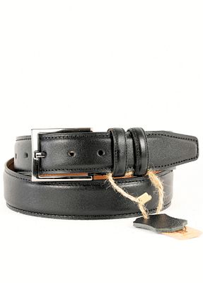 کمربند مشکی مردانه چرم خالص Parscraft - کد 897789780