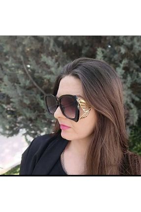 عینک آفتابی مشکی زنانه UV400 La