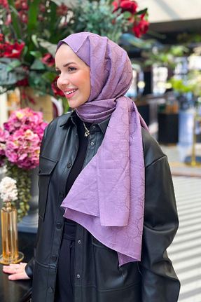 شال بنفش زنانه پنبه ای EVERMORE - کد 897831663