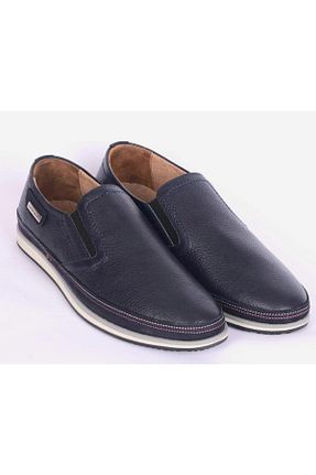 کفش کژوال سرمه ای مردانه چرم خالص Pierre Cardin - کد 897835676