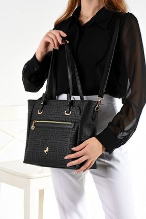کیف دوشی مشکی زنانه چرم مصنوعی Miami Polo Club - کد 897840407