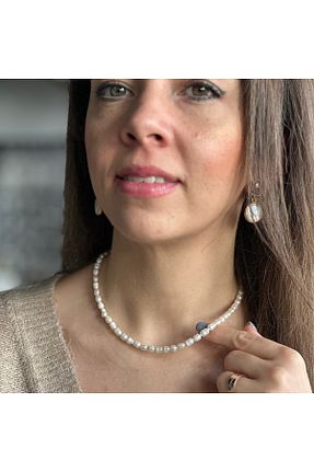 گردنبند مروارید سفید Jewstone Accessories - کد 897842946