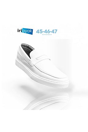 کفش اسنیکر سفید مردانه بدون بند İriayak - کد 897845354