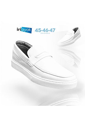 کفش اسنیکر سفید مردانه بدون بند İriayak - کد 897845354