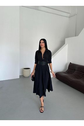 لباس مشکی زنانه بافتنی Appleline - کد 897845421