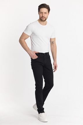 شلوار جین مشکی مردانه پاچه تنگ MODA - کد 897845098
