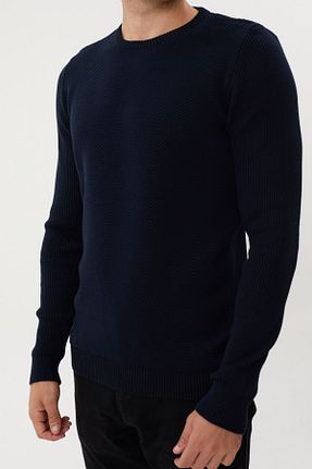 پلیور سرمه ای مردانه طرح دار Twister Jeans - کد 897848462