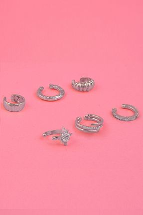 گوشواره جواهر طوسی زیرکن AURRARİ - کد 897854078