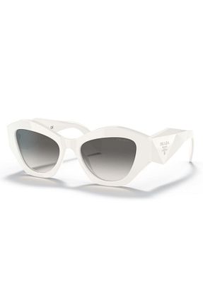 عینک آفتابی بژ زنانه UV400 Prada - کد 755972650