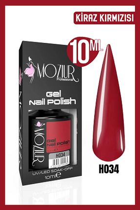 لاک ناخن دائمی قرمز MOZIUR - کد 286492095