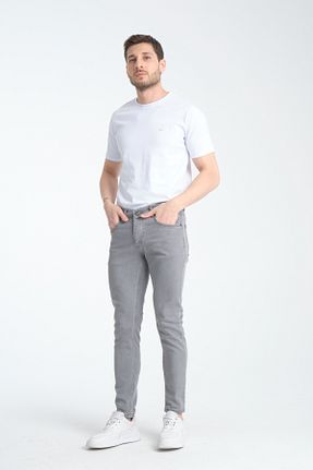 شلوار طوسی مردانه پنبه ای OneZero - کد 897850554