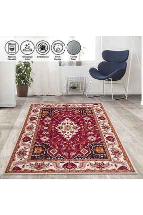 فرش قرمز قابل شستشو Carpettex - کد 688198102