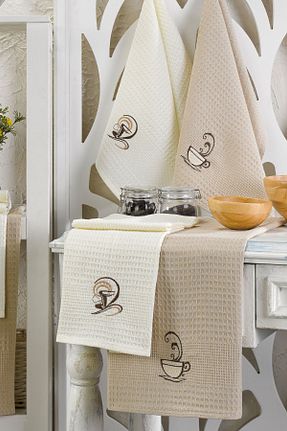 حوله آشپزخانه رنگی پنبه Denia Home Textile - کد 897881987