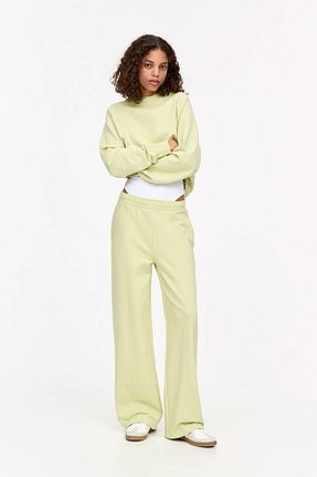 شلوار سبز زنانه پنبه ای Pull & Bear - کد 898451114