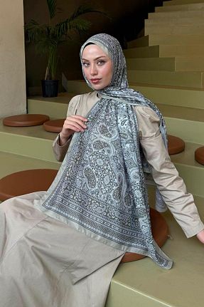 شال سبز زنانه پنبه ای lamelif.com - کد 897883267