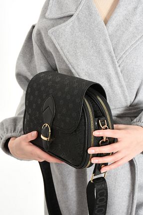 کیف دوشی مشکی زنانه چرم مصنوعی Les Crioch - کد 897895522